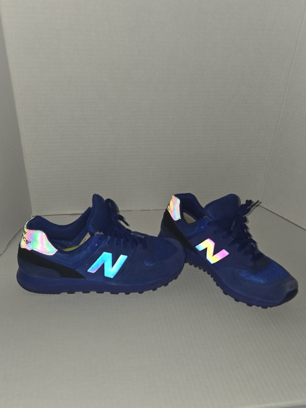 New Balance Women's Royal Blue Sneakers with Black Accents - Picture 3 of 4